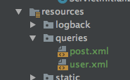 query files under resource folder
